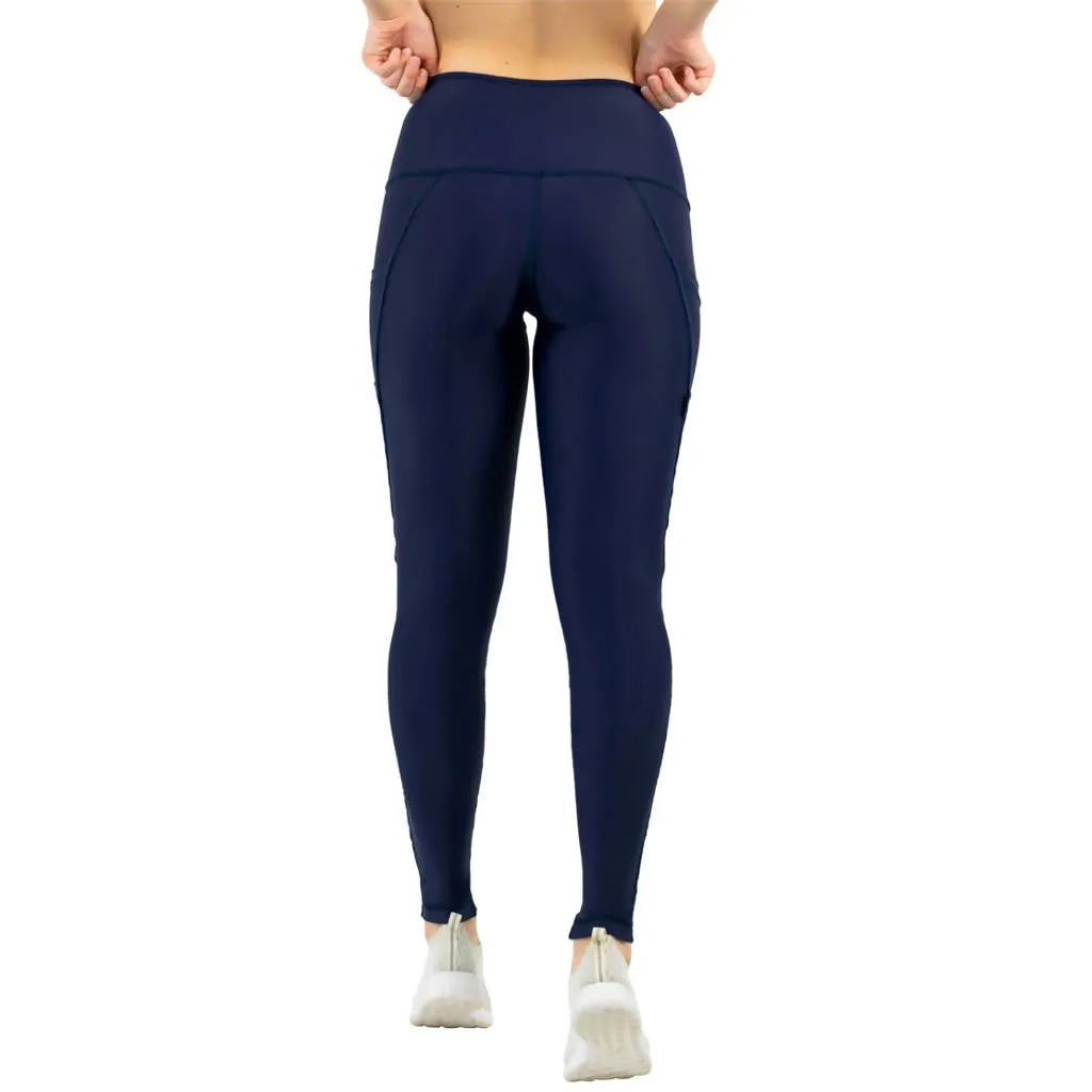 3-Pocket Dart Leggings - Navy Blue