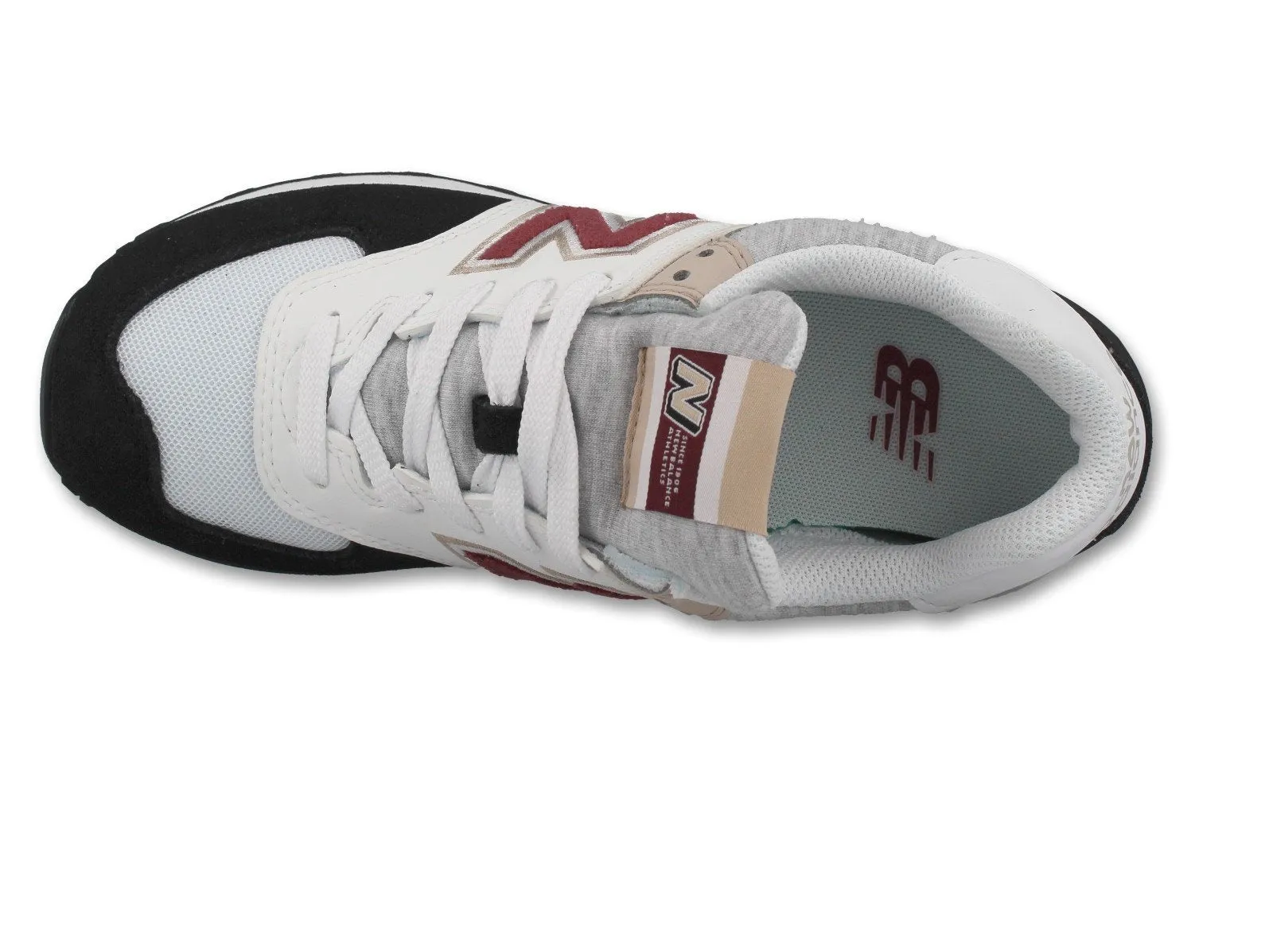 574 Women's Athletic Sneaker - Sweet Nectar with Black and Burgundy