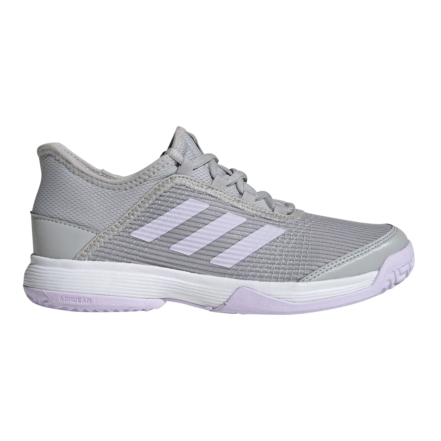 Adidas Adizero Club GrayPurple Junior Tennis Shoes