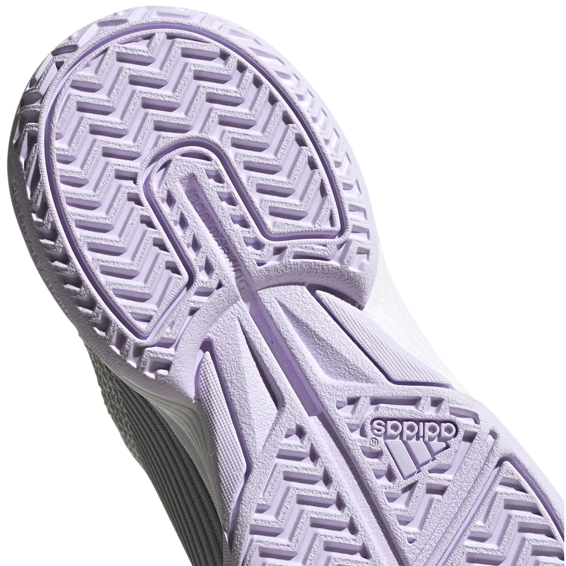 Adidas Adizero Club GrayPurple Junior Tennis Shoes