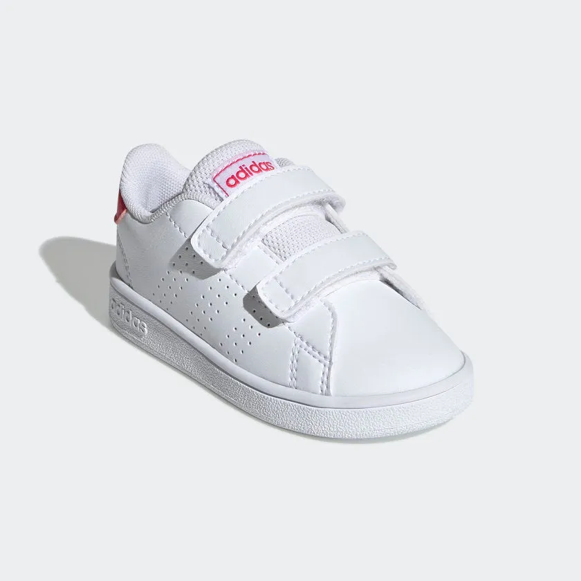 ADIDAS ADVANTAGE CF I - KIDS- WHITE/PINK