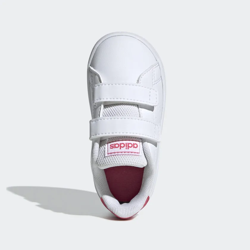 ADIDAS ADVANTAGE CF I - KIDS- WHITE/PINK