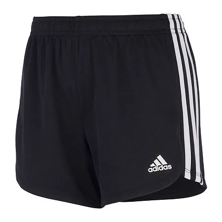 Adidas Big Girls Running Short, Large (14), Black