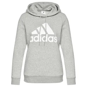 Adidas Essentials Logo Fleece Hoodie in Grey