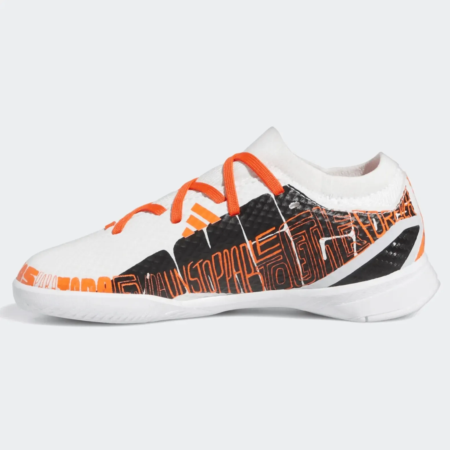 adidas JR X SpeedPortal Messi .3 Indoor - White-Black-Solar Red