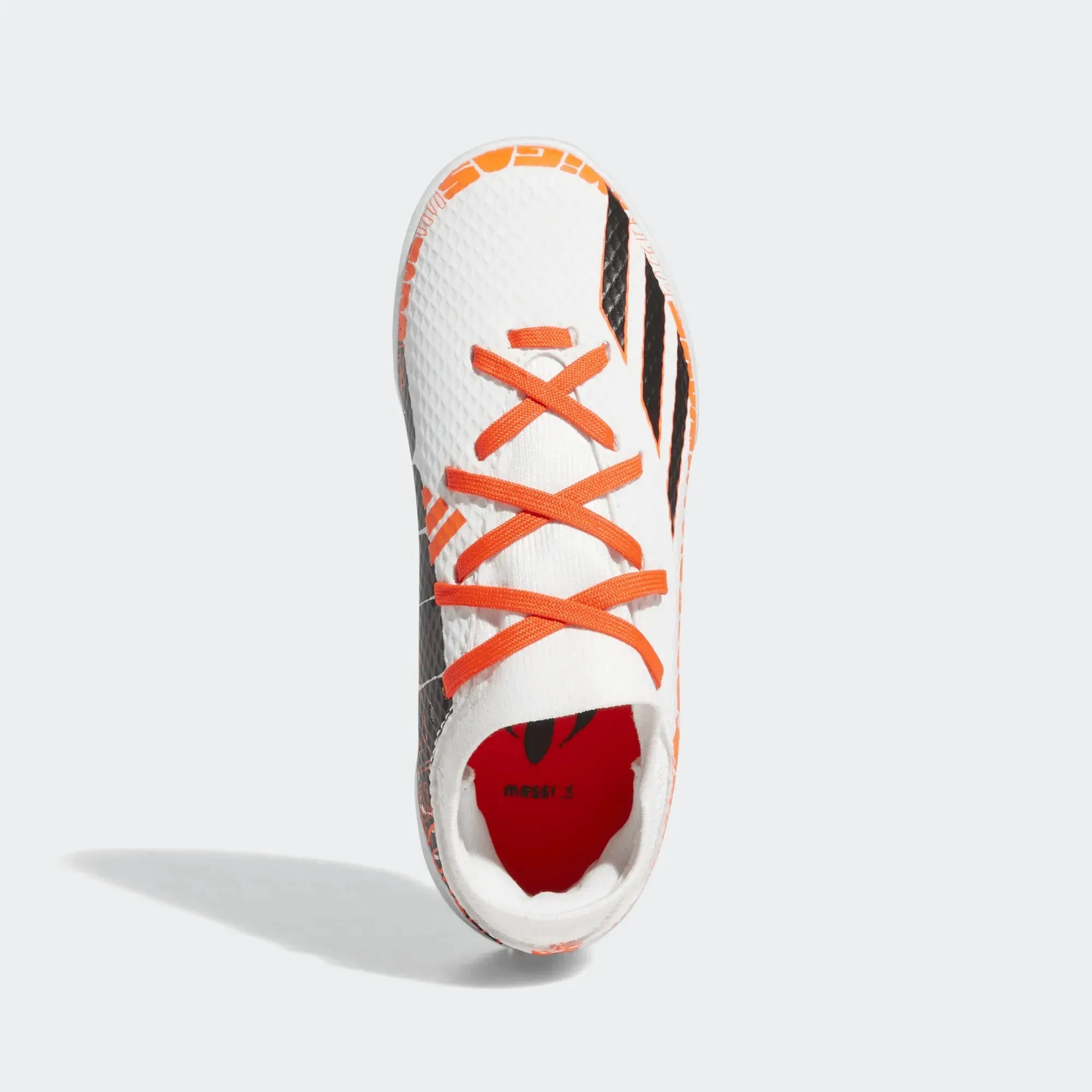 adidas JR X SpeedPortal Messi .3 Indoor - White-Black-Solar Red