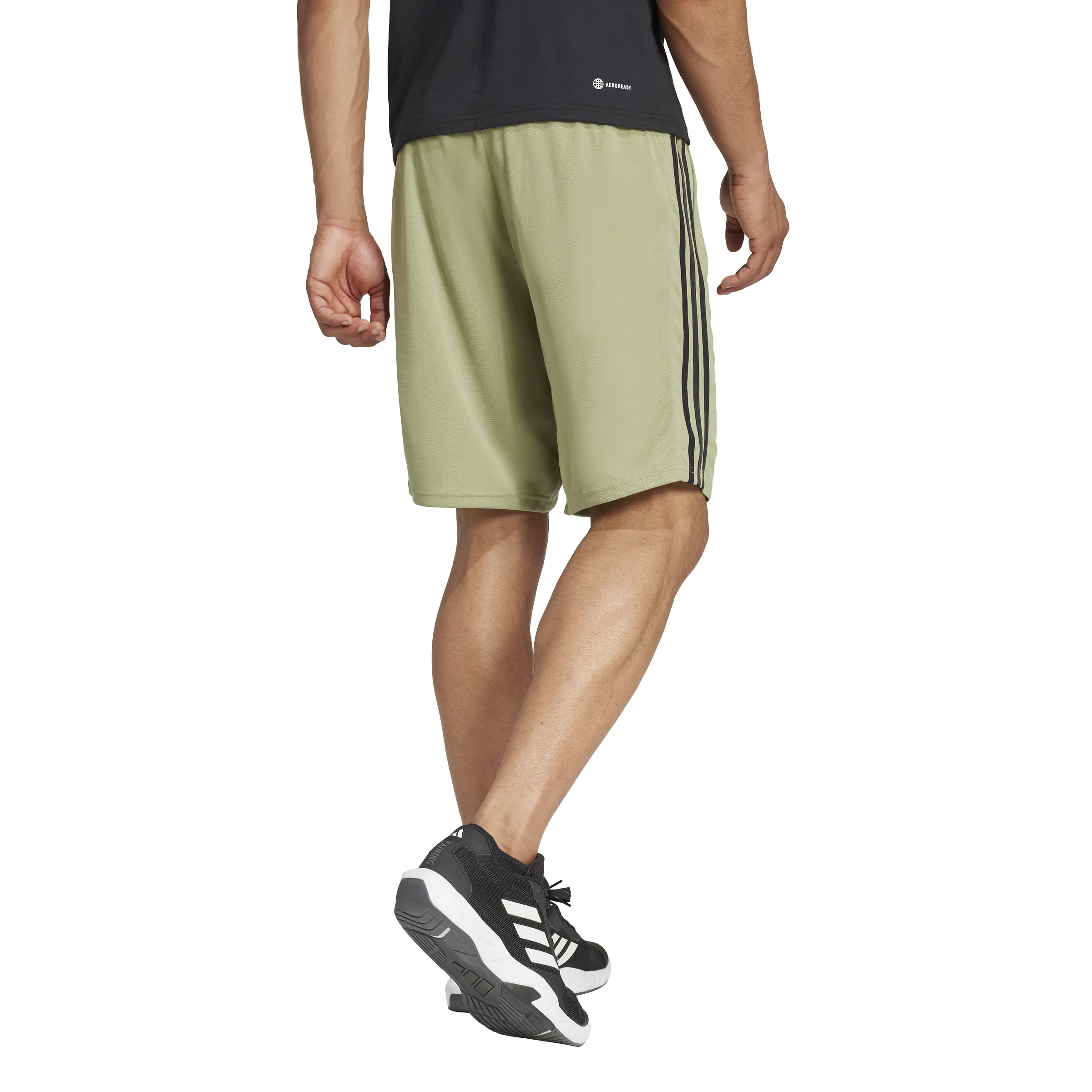 adidas Men's Train Essentials Piqué 3-Stripes Shorts