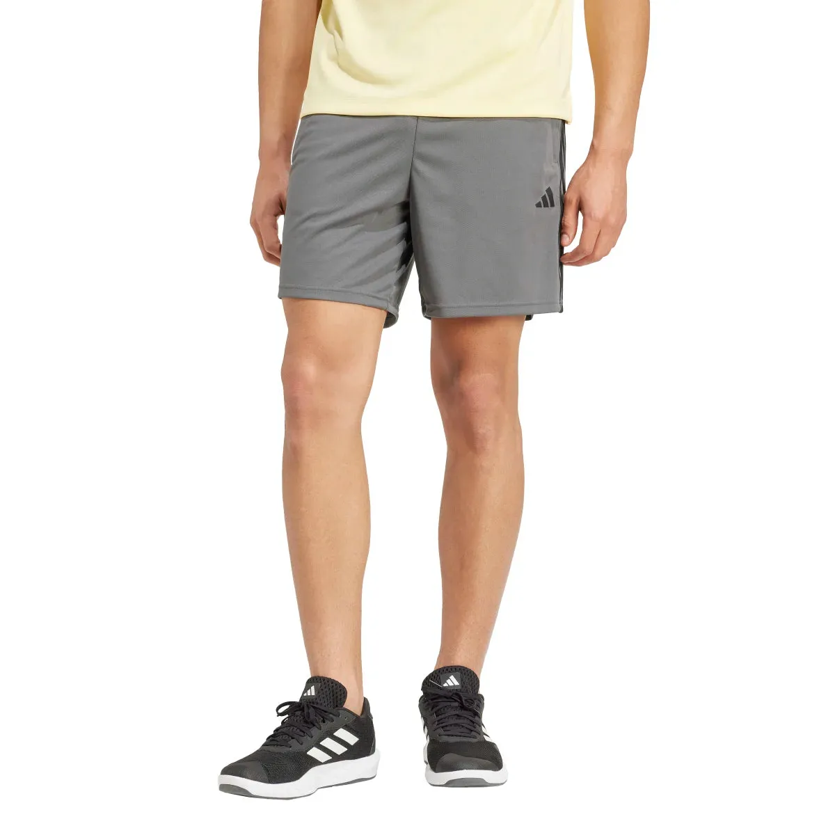 adidas Men's Train Essentials Piqué 3-Stripes Shorts