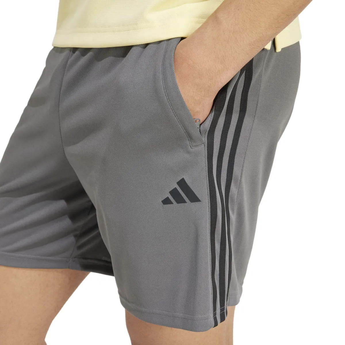 adidas Men's Train Essentials Piqué 3-Stripes Shorts