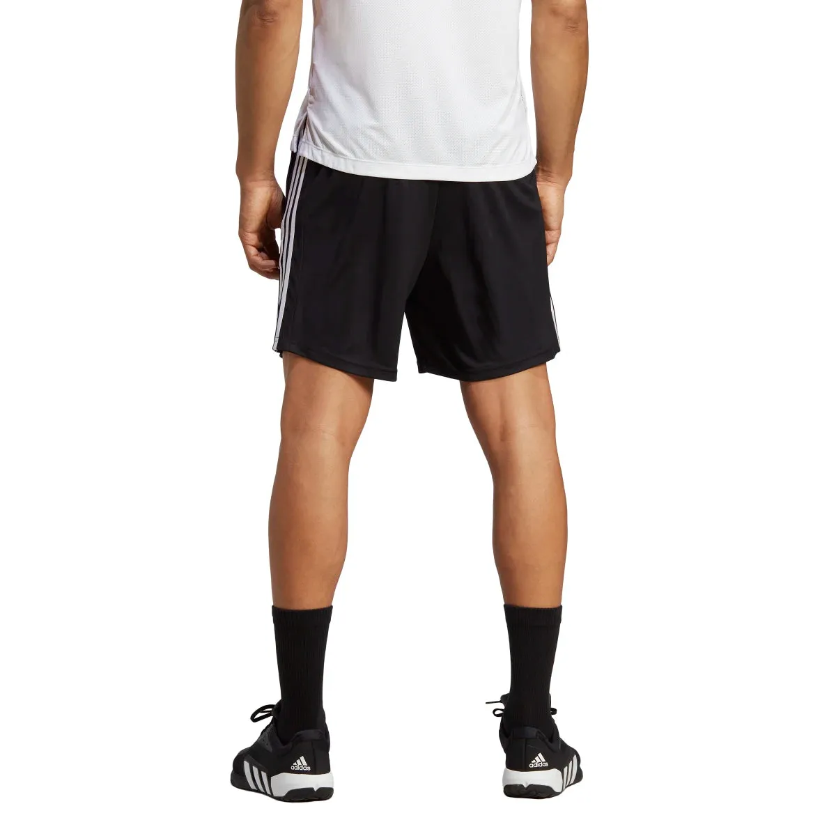 adidas Men's Train Essentials Piqué 3-Stripes Shorts