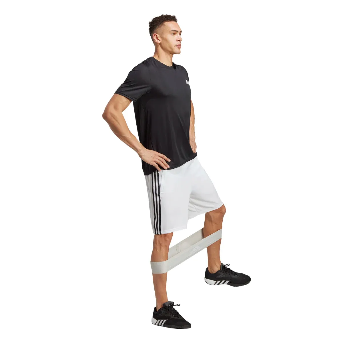 adidas Men's Train Essentials Piqué 3-Stripes Training Shorts (Tall)