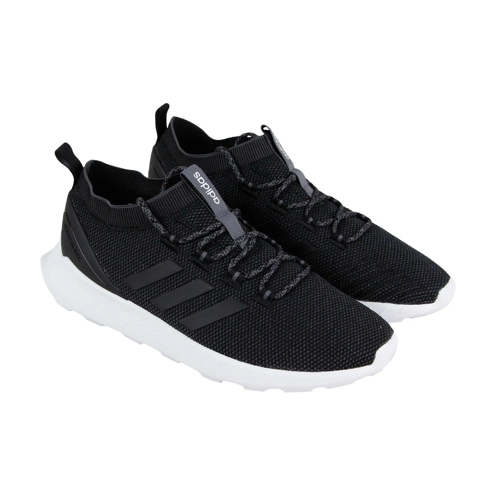 Adidas Questar Rise BB7183 Mens Black Canvas Lace Up Lifestyle Sneakers Shoes