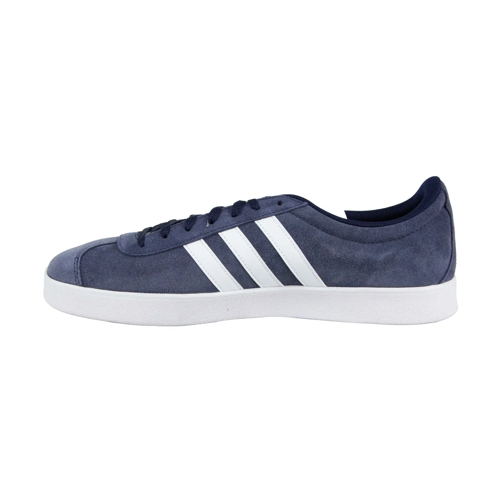 Adidas Vl Court 2.0 DA9854 Mens Blue Suede Lace Up Lifestyle Sneakers Shoes