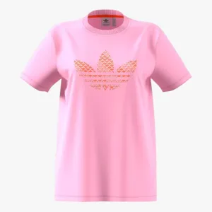 adidas Womens Monogram Short Sleeve Tee Pink