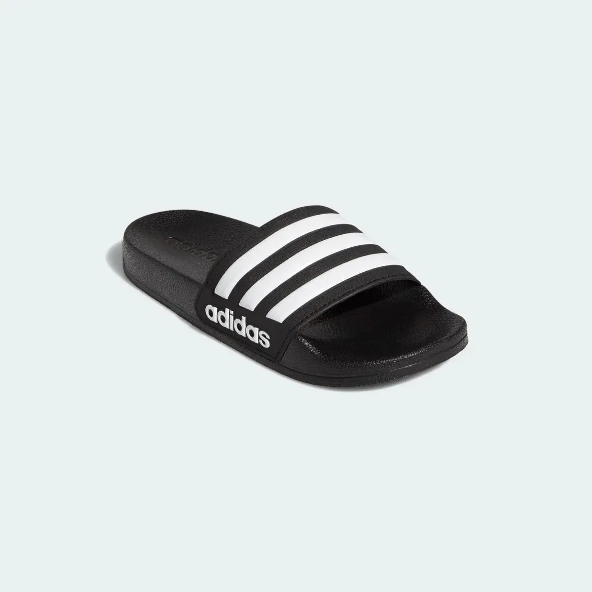 adidas Youth Adilette Shower Sandal - Black-White