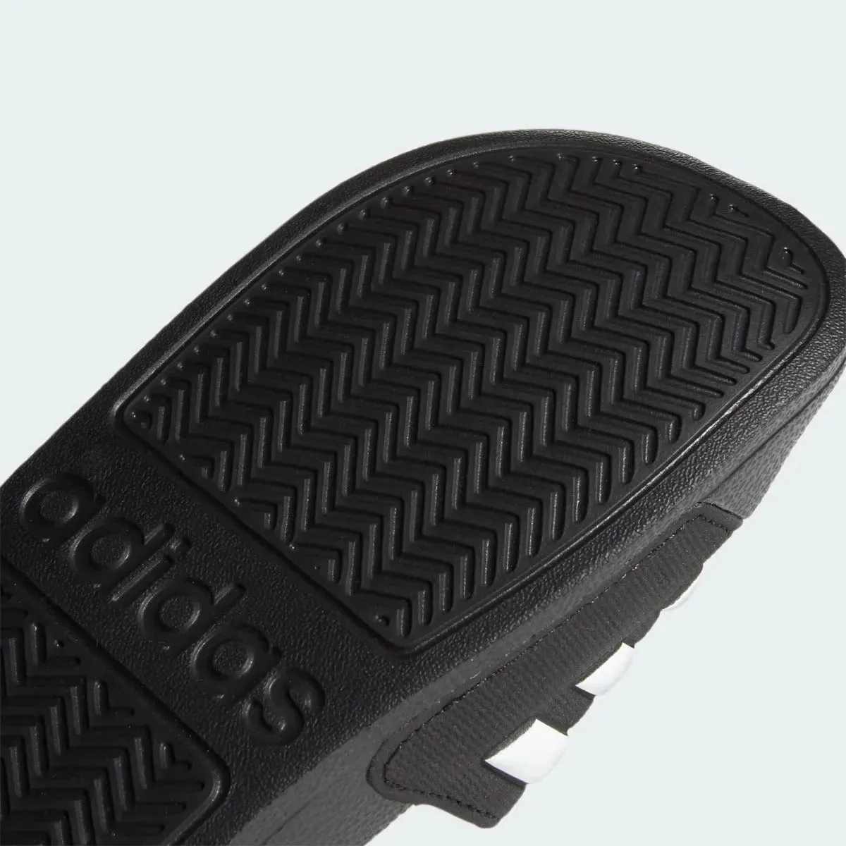 adidas Youth Adilette Shower Sandal - Black-White