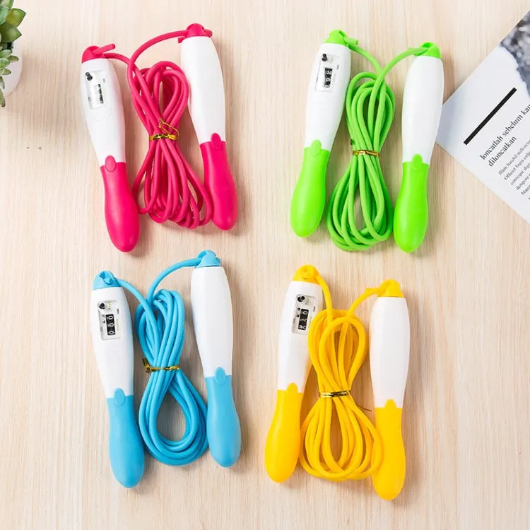 Adjustable Mechanical Counting PVC Skipping Rope Fitness Sports Equipment, Length: 3m(Red White)