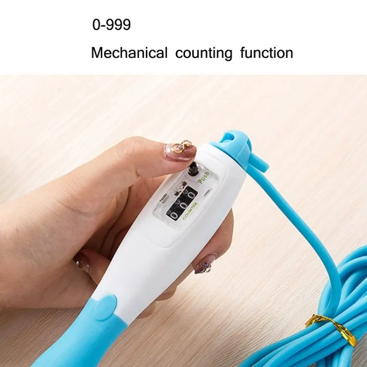 Adjustable Mechanical Counting PVC Skipping Rope Fitness Sports Equipment, Length: 3m(Red White)