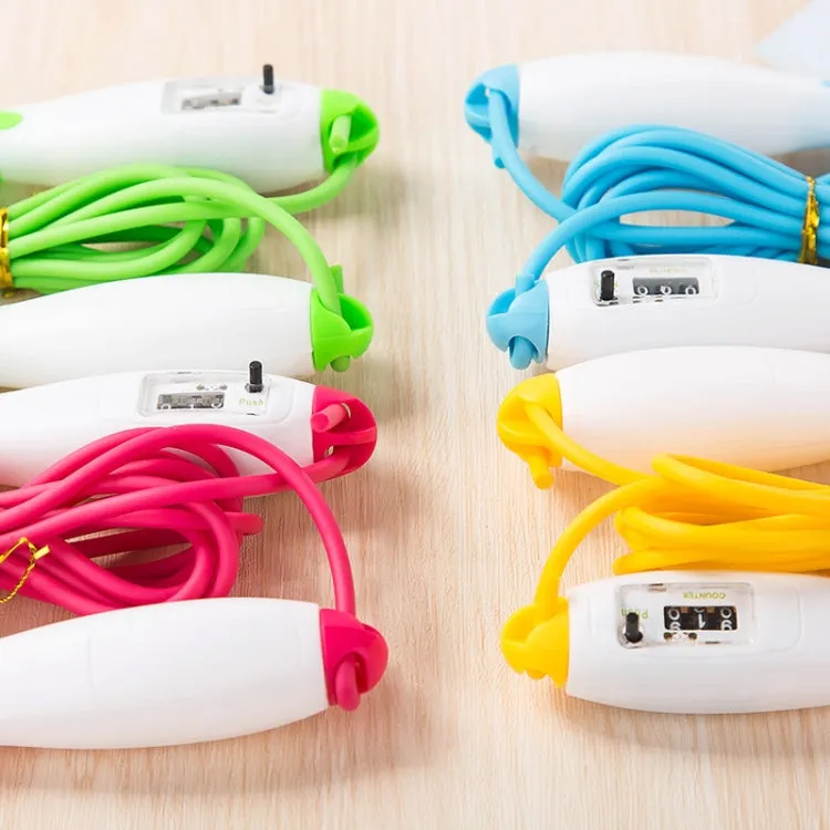 Adjustable Mechanical Counting PVC Skipping Rope Fitness Sports Equipment, Length: 3m(Red White)