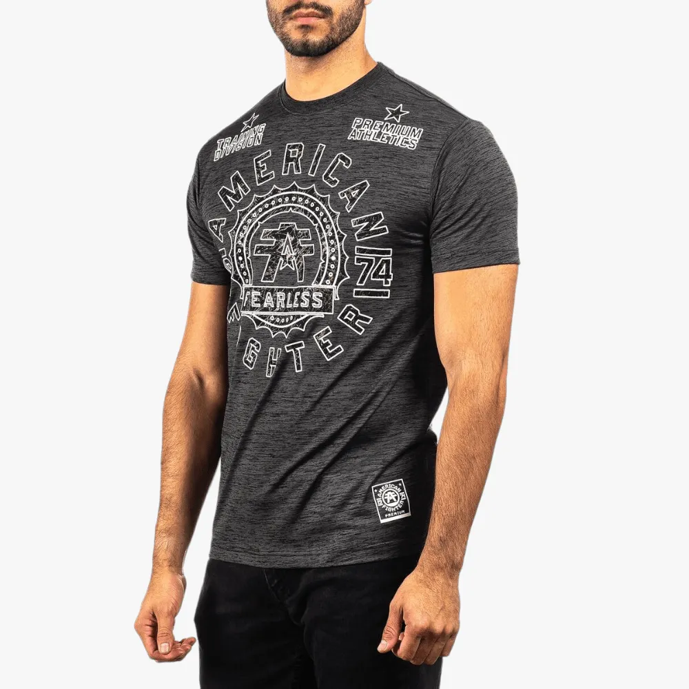 Affliction Mens Alexander Short Sleeve Tee Grey