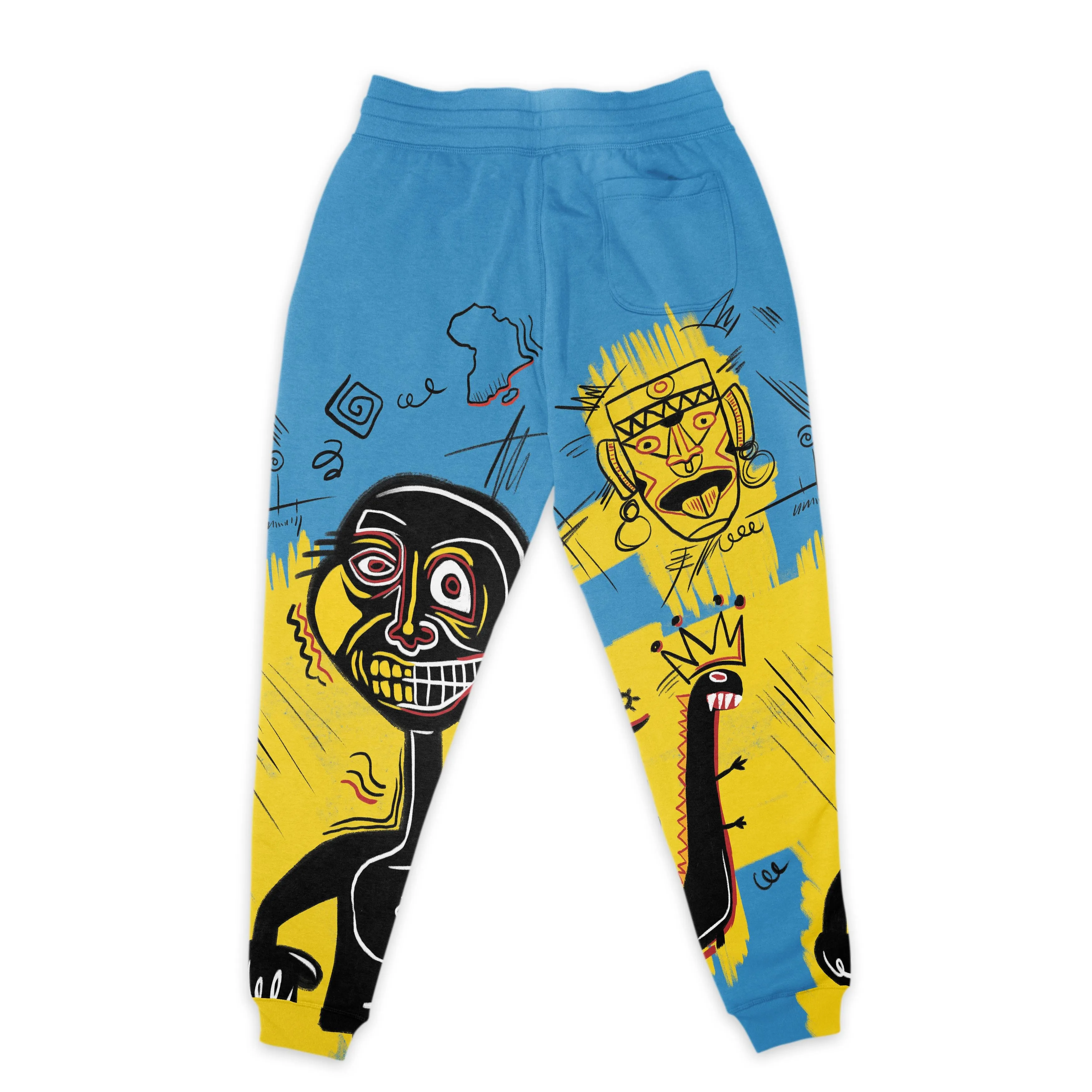 African Art Viva Underground Psychedelic Vintage Style Joggers