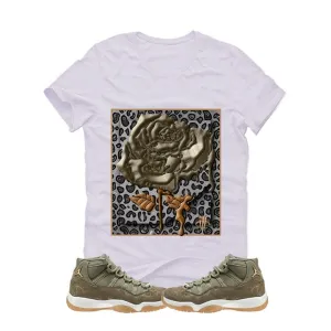 AIR JORDAN 11 “OLIVE LUX” White T (La Rosa)