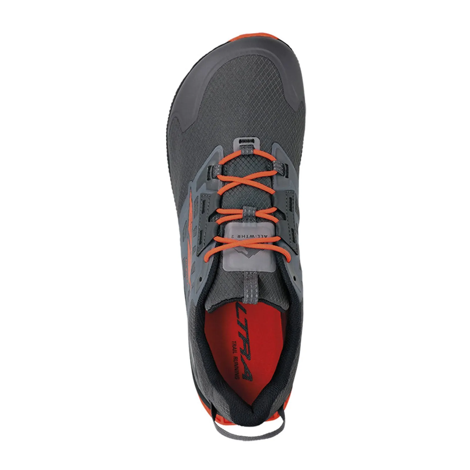 Altra Lone Peak All Weather Low 2 Trail Running Shoe (Men) - Gray/Orange