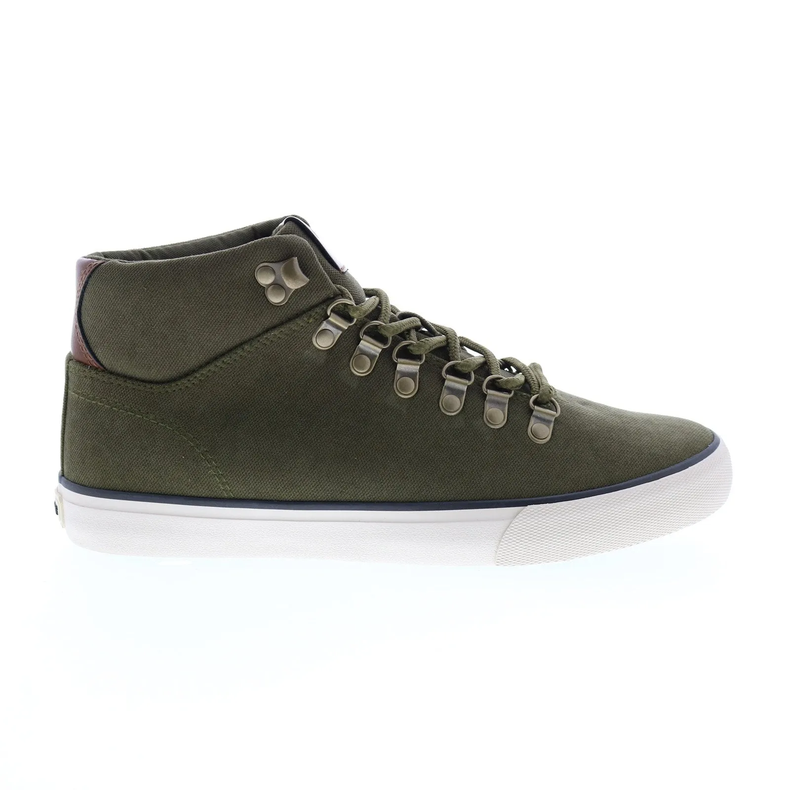 Andrew Marc Brownsville Mid NYBRWVMBC-3050 Mens Green Canvas Lifestyle Sneakers Shoes