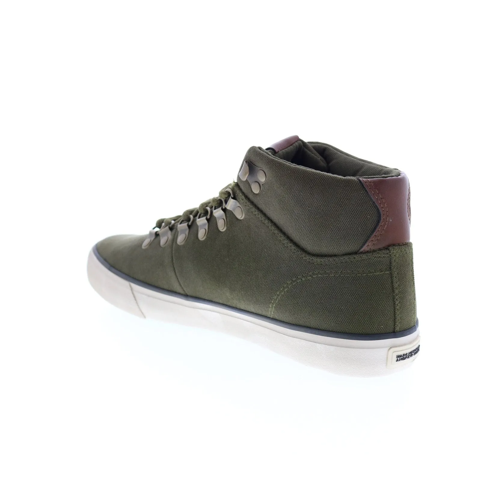 Andrew Marc Brownsville Mid NYBRWVMBC-3050 Mens Green Canvas Lifestyle Sneakers Shoes