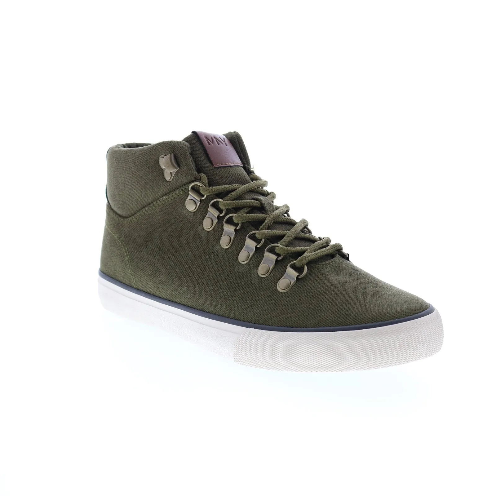 Andrew Marc Brownsville Mid NYBRWVMBC-3050 Mens Green Canvas Lifestyle Sneakers Shoes