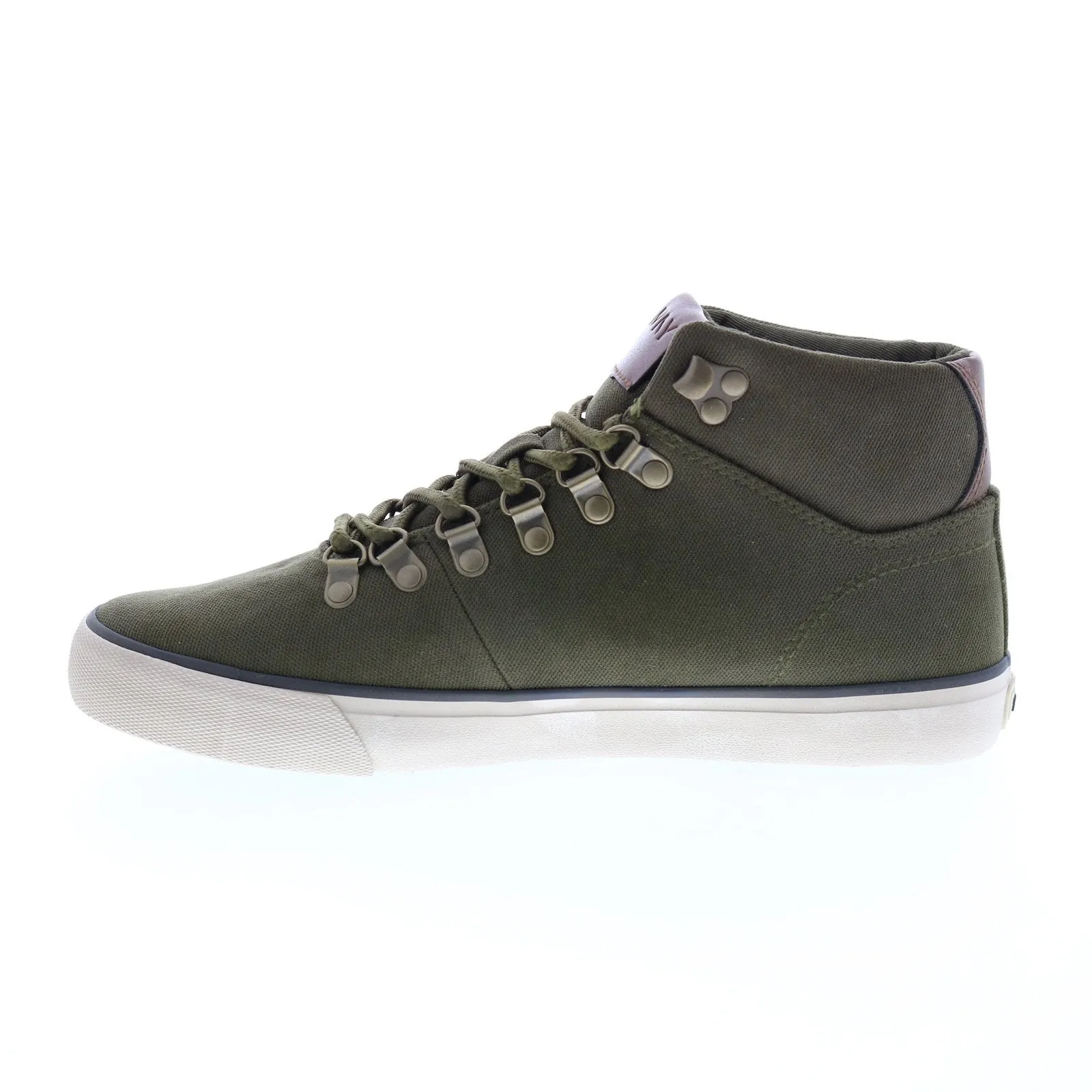 Andrew Marc Brownsville Mid NYBRWVMBC-3050 Mens Green Canvas Lifestyle Sneakers Shoes