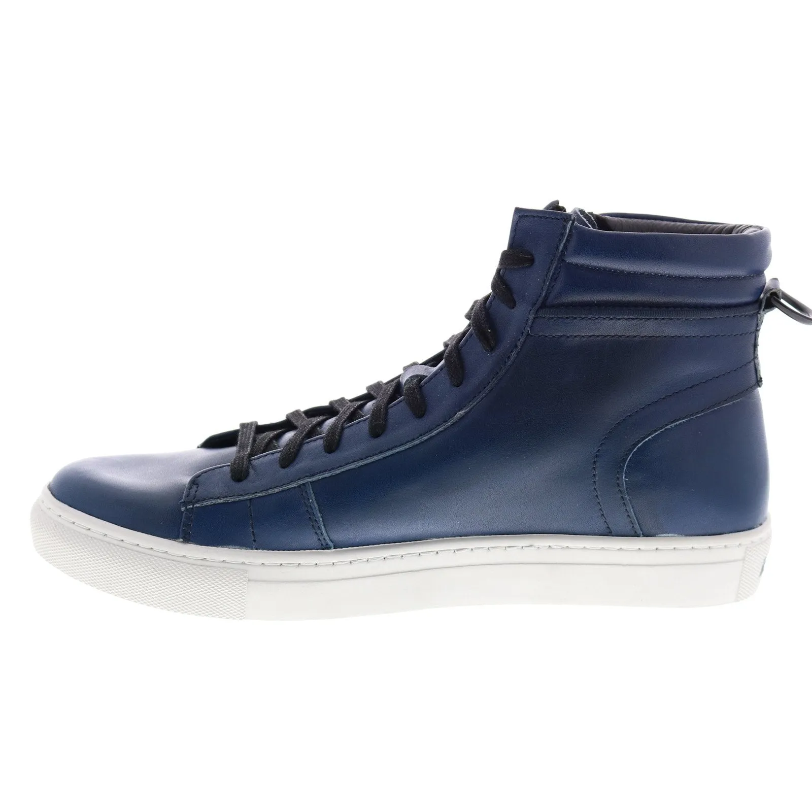 Andrew Marc Remsen AMREMSL-4061 Mens Blue Leather Lifestyle Sneakers Shoes