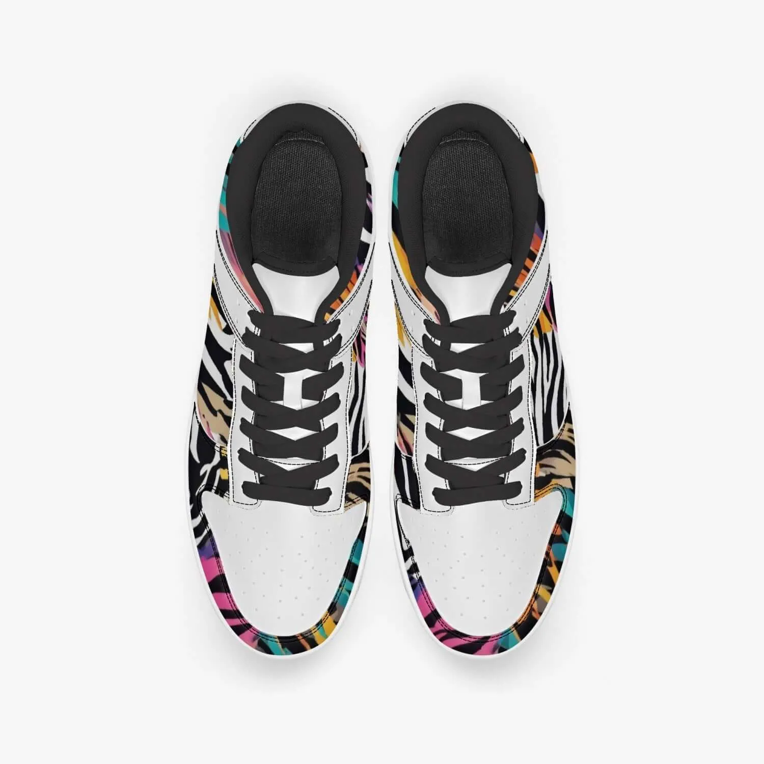 Animal Wild Dunk Stylish Low-Top Leather Sneakers