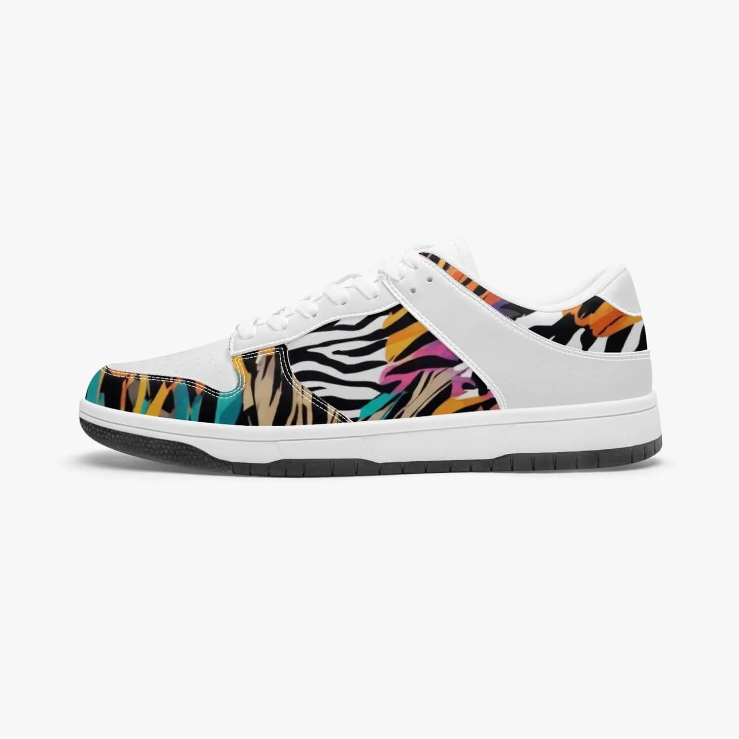 Animal Wild Dunk Stylish Low-Top Leather Sneakers