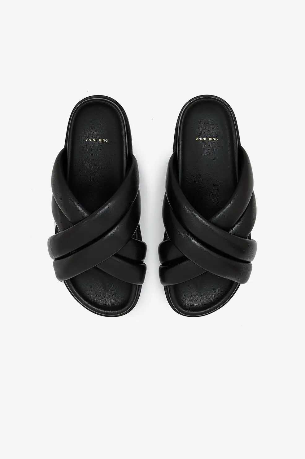 Anine Bing - Lizzie Slides in Black