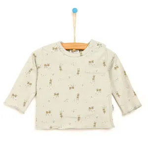 Antebies Antebies Newborn Deer Organic Sweatshirt - Grey