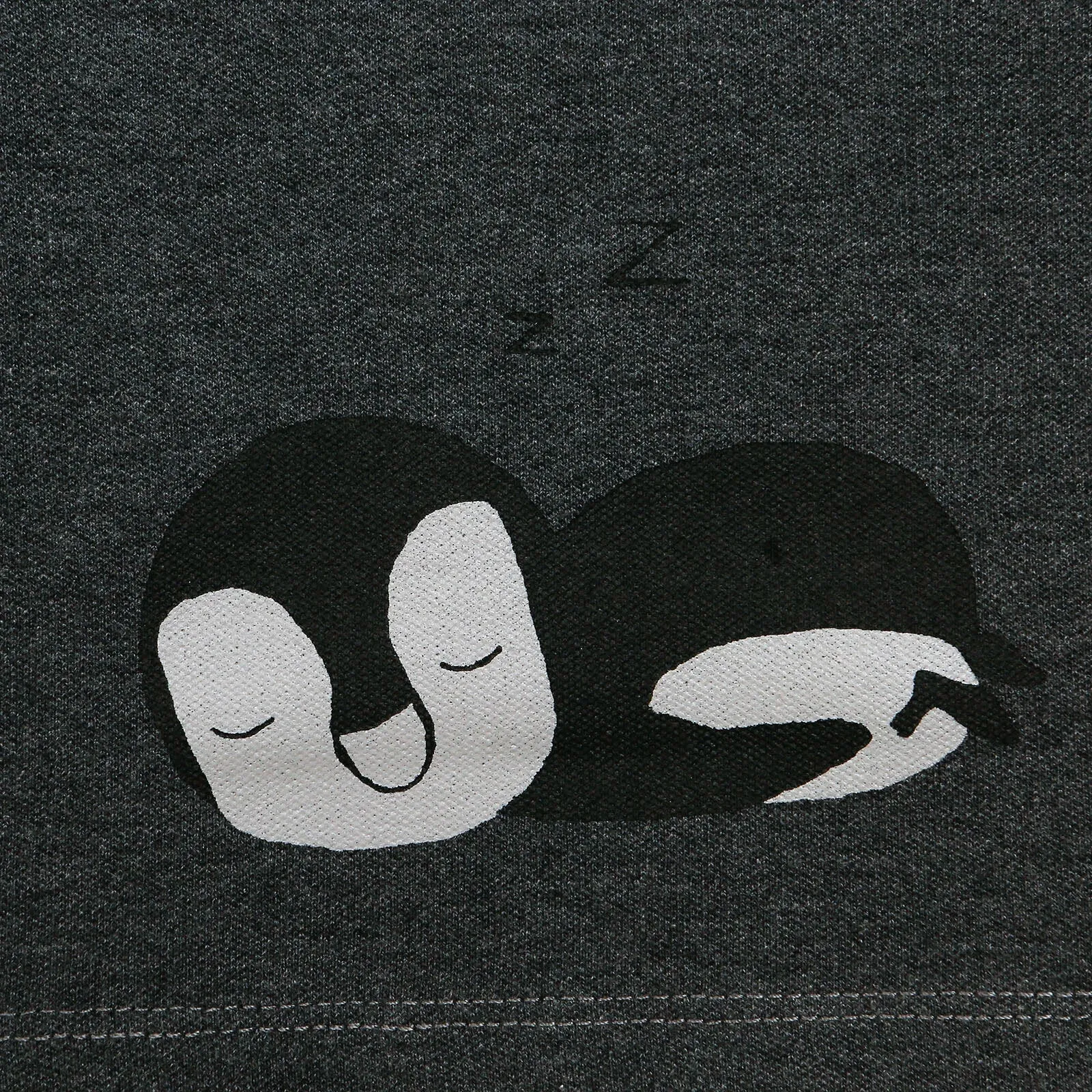 Antebies Newborn Penguin Organic Sweatshirt - Dark Grey