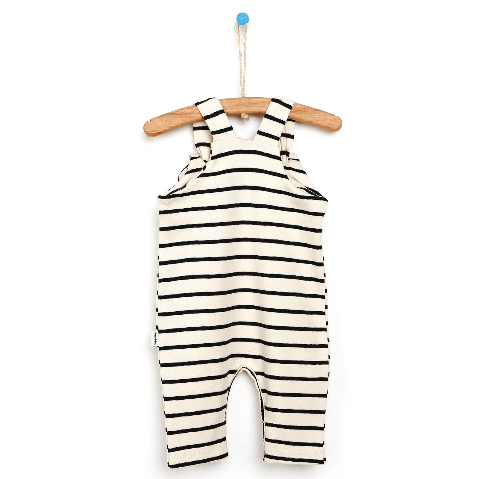 Antebies Newborn Plane Organic Overalls - Ecru