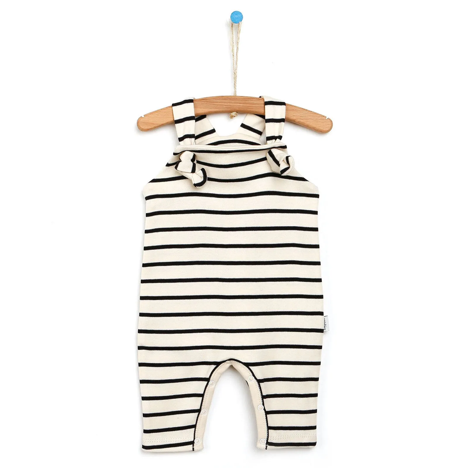 Antebies Newborn Plane Organic Overalls - Ecru