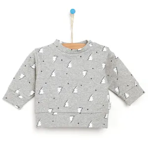 Antebies Newborn Sky Organic Sweatshirt - Grey