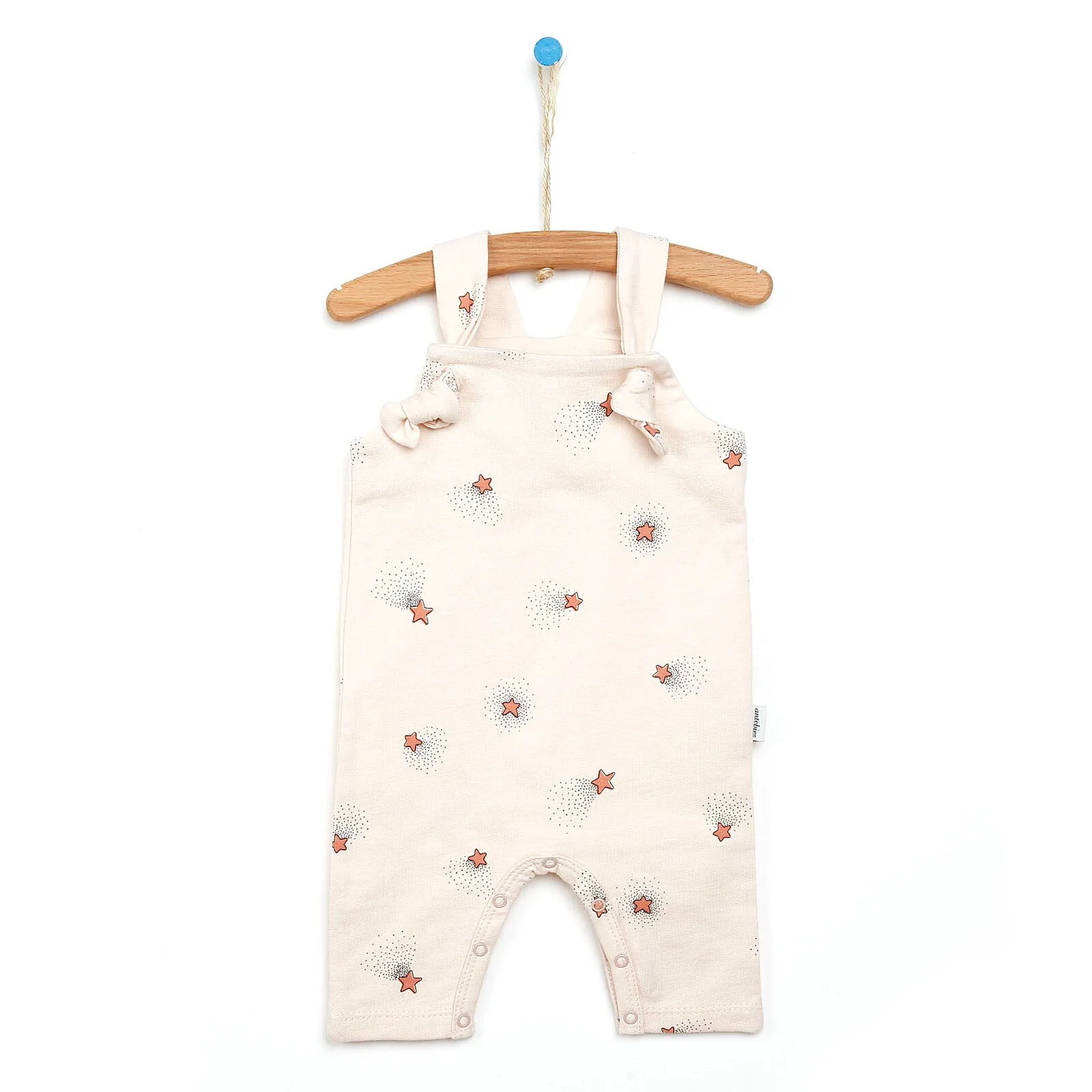 Antebies Newborn Stars Organic Overalls - Beige