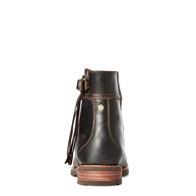 Ariat Abbey Waterproof Ladies Tassel Ankle Boot - Mocha