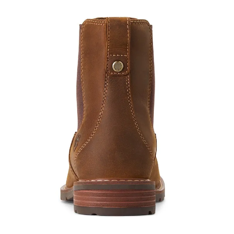 Ariat Wexford Waterproof Ladies Chelsea Boot - Weathered Brown