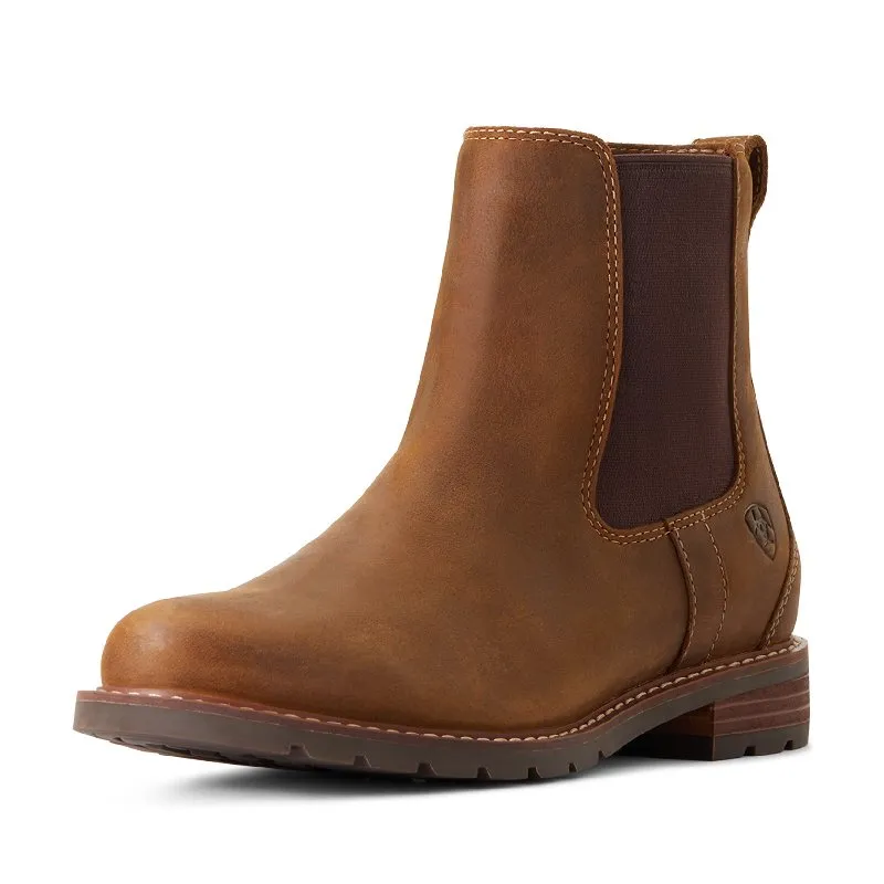 Ariat Wexford Waterproof Ladies Chelsea Boot - Weathered Brown