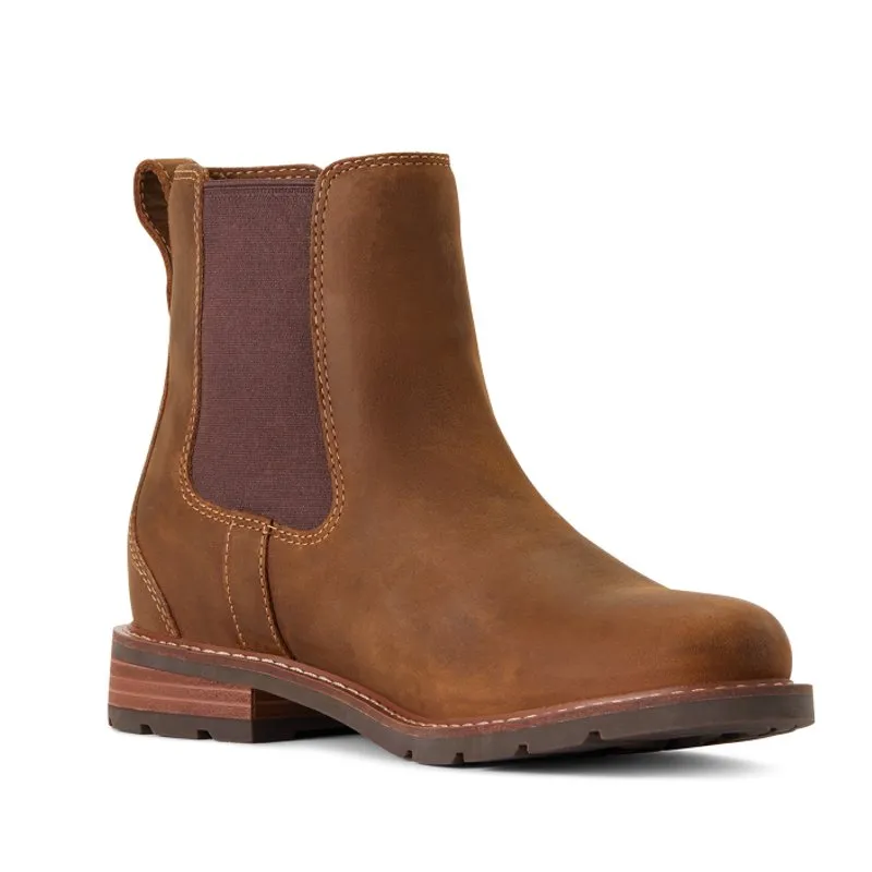 Ariat Wexford Waterproof Ladies Chelsea Boot - Weathered Brown