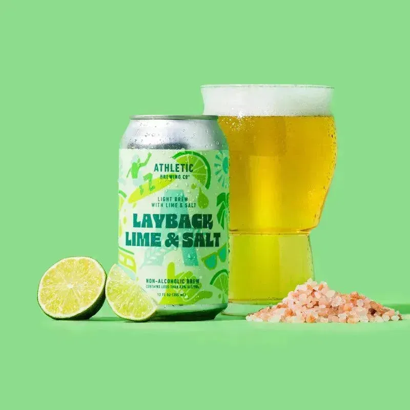 Athletic Brewing Non-Alcoholic Layback Lime & Salt Beer