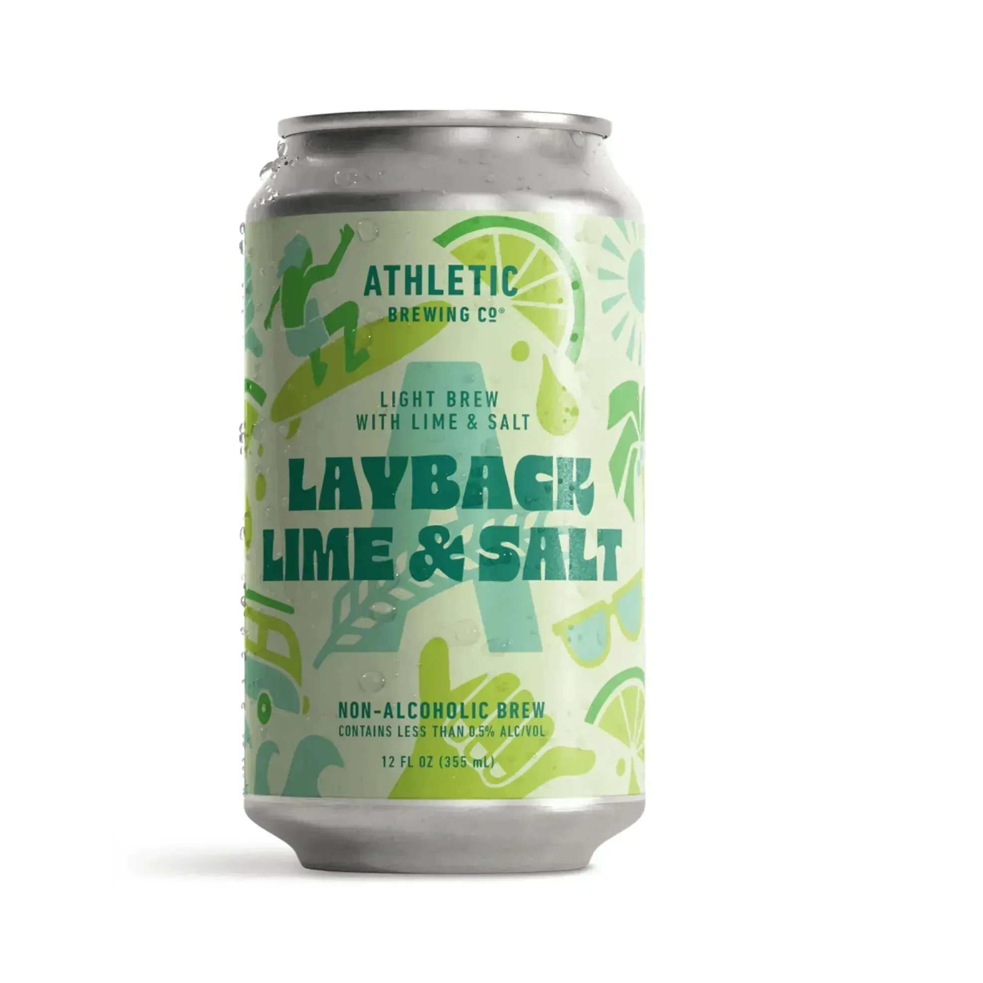 Athletic Brewing Non-Alcoholic Layback Lime & Salt Beer