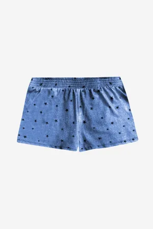 Athletic Mesh Short - Denim Stars