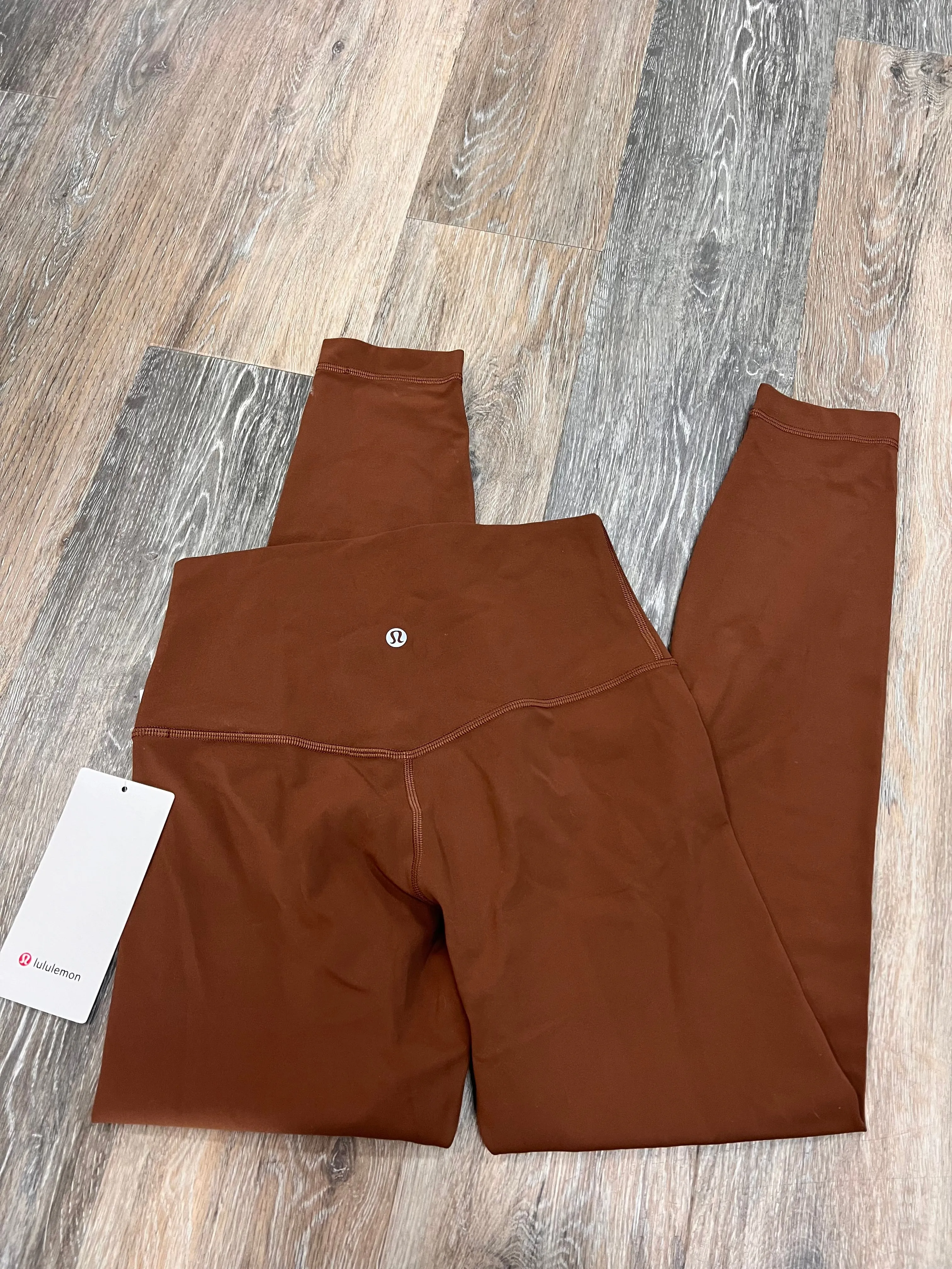 Athletic Pants By Lululemon In Brown, Size:6