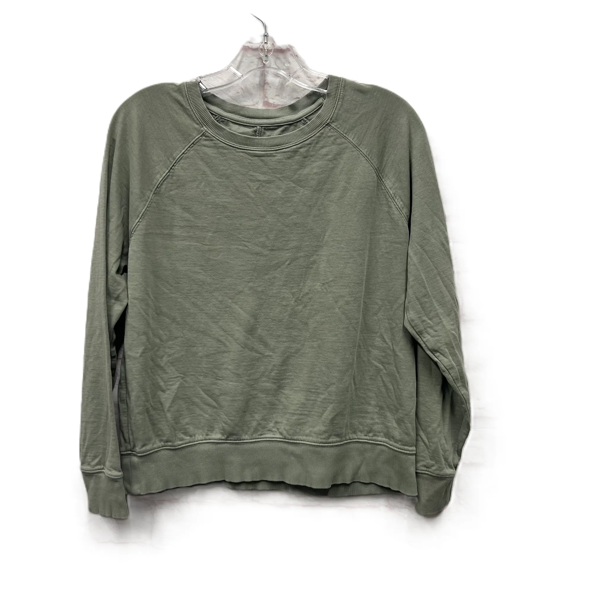 Athletic Top Long Sleeve Crewneck By Athleta In Green, Size: S